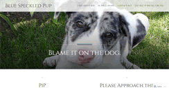 Desktop Screenshot of bluespeckledpup.com